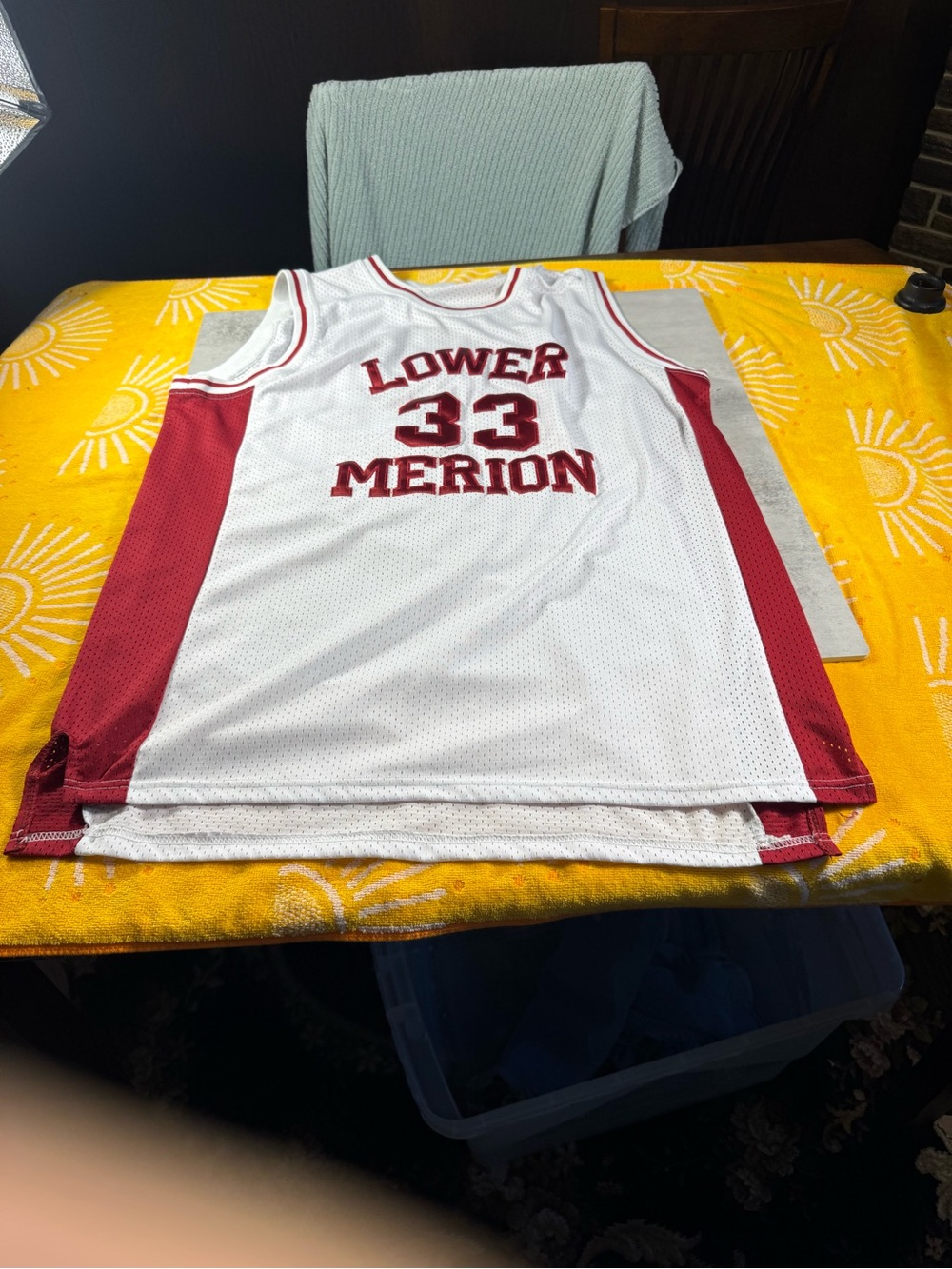 Kobe Bryant Lower Merion #33 White and Red Basketball Jersey